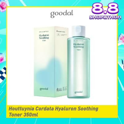 GOODAL Houttuynia Cordata Hyaluron Soothing Toner (Mild Exfoliation Care For Dry & Rough Skin) 350ml