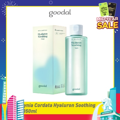 GOODAL Houttuynia Cordata Hyaluron Soothing Toner (Mild Exfoliation Care For Dry & Rough Skin) 350ml