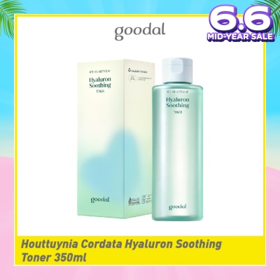 GOODAL Houttuynia Cordata Hyaluron Soothing Toner (Mild Exfoliation Care For Dry & Rough Skin) 350ml