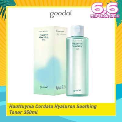 GOODAL Houttuynia Cordata Hyaluron Soothing Toner (Mild Exfoliation Care For Dry & Rough Skin) 350ml