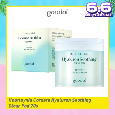 GOODAL Houttuynia Cordata Hyaluron Soothing Clear Pad (For Soothing & Moisturizing) 70s