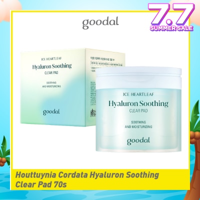 GOODAL Houttuynia Cordata Hyaluron Soothing Clear Pad (For Soothing & Moisturizing) 70s
