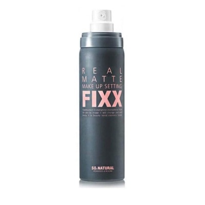 SO NATURAL [XMAS GIFT] Real Matte Make Up Setting Fixx Mist Spray Matte 75ml