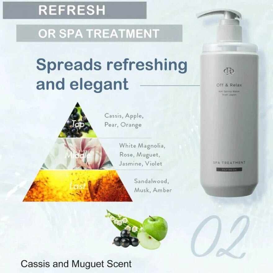 OFF & RELAX Hot Spring Water Spa Refreshing Treatment 460ml