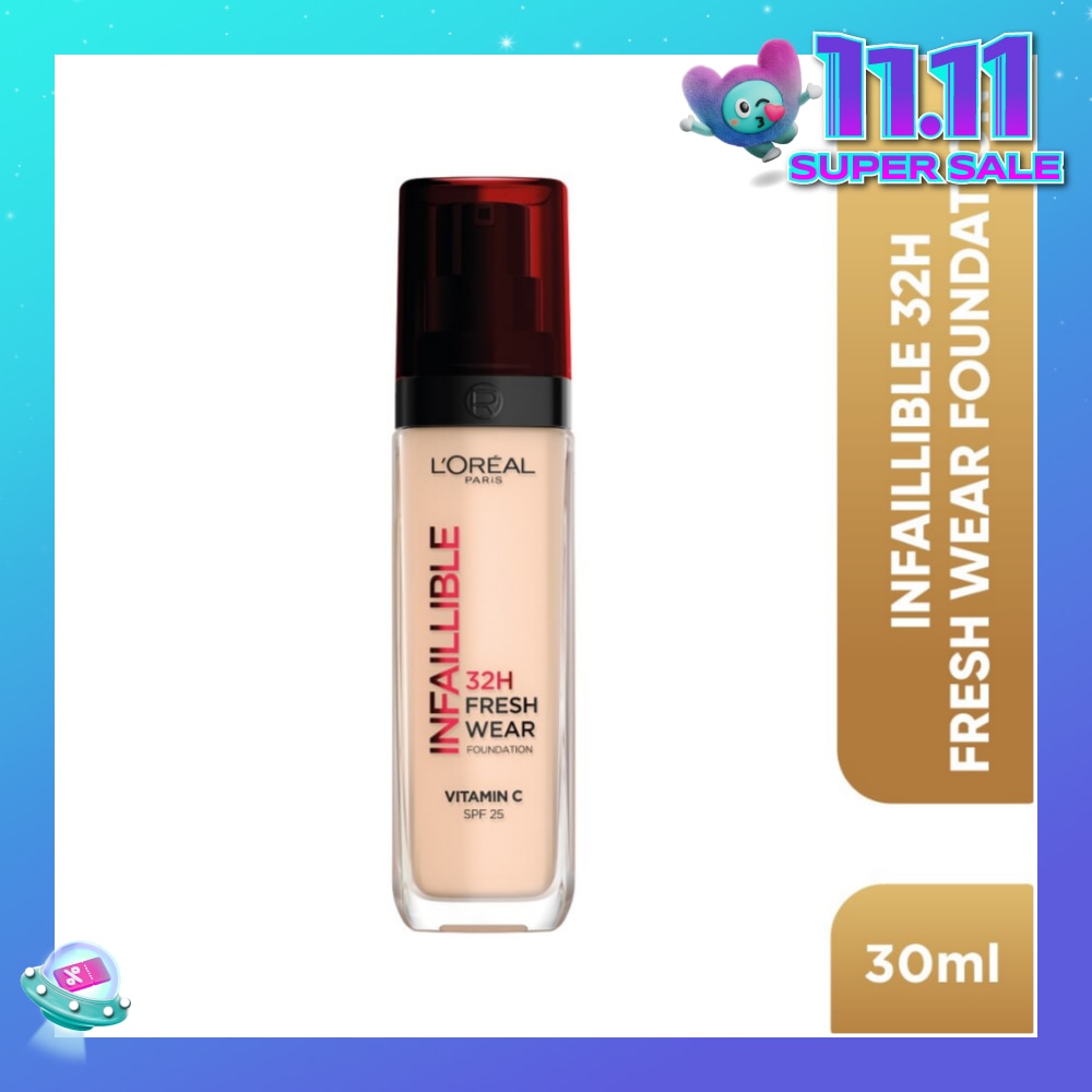 L'OREAL PARIS MAKEUP Infaillible 32H Fresh Wear Foundation Vitamin C SPF25 20 Ivory 30ml