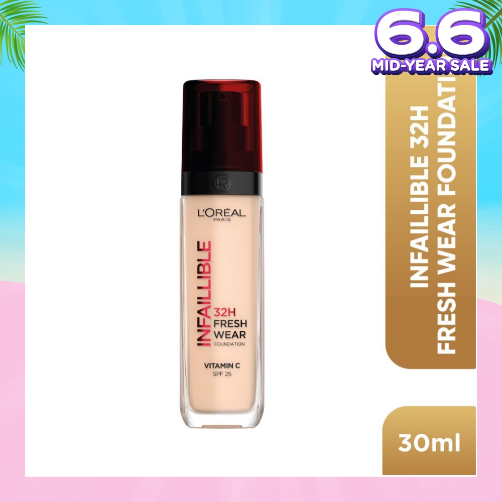 L'OREAL PARIS MAKEUP Infaillible 32H Fresh Wear Foundation Vitamin C SPF25 20 Ivory 30ml