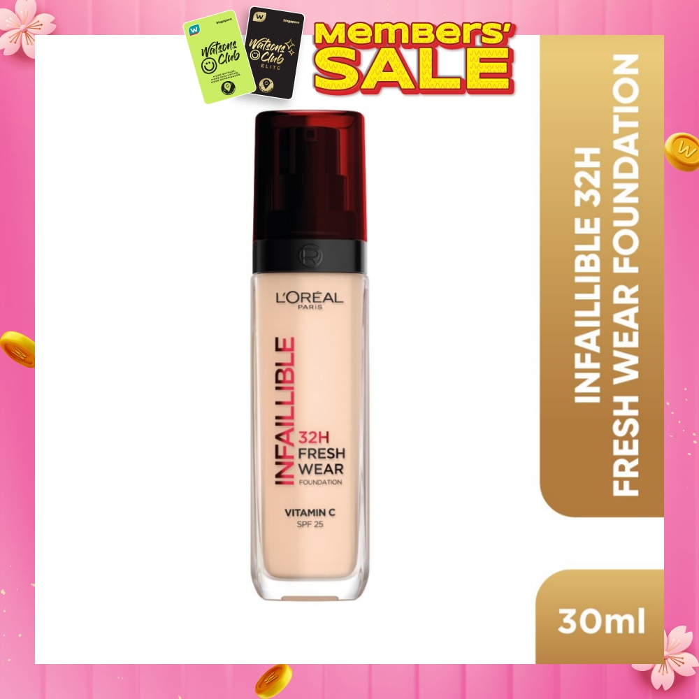 L'OREAL PARIS MAKEUP Infaillible 32H Fresh Wear Foundation Vitamin C SPF25 20 Ivory 30ml
