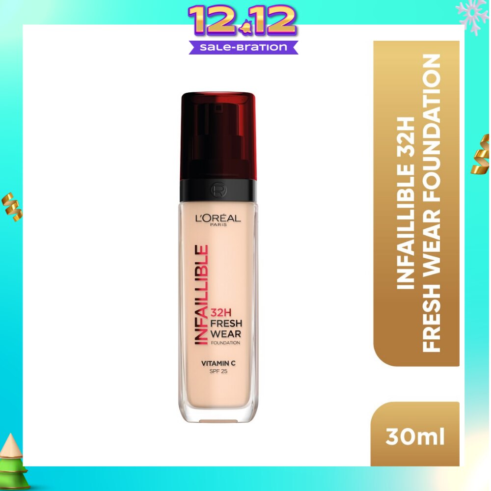 L'OREAL PARIS MAKEUP Infaillible 32H Fresh Wear Foundation Vitamin C SPF25 20 Ivory 30ml