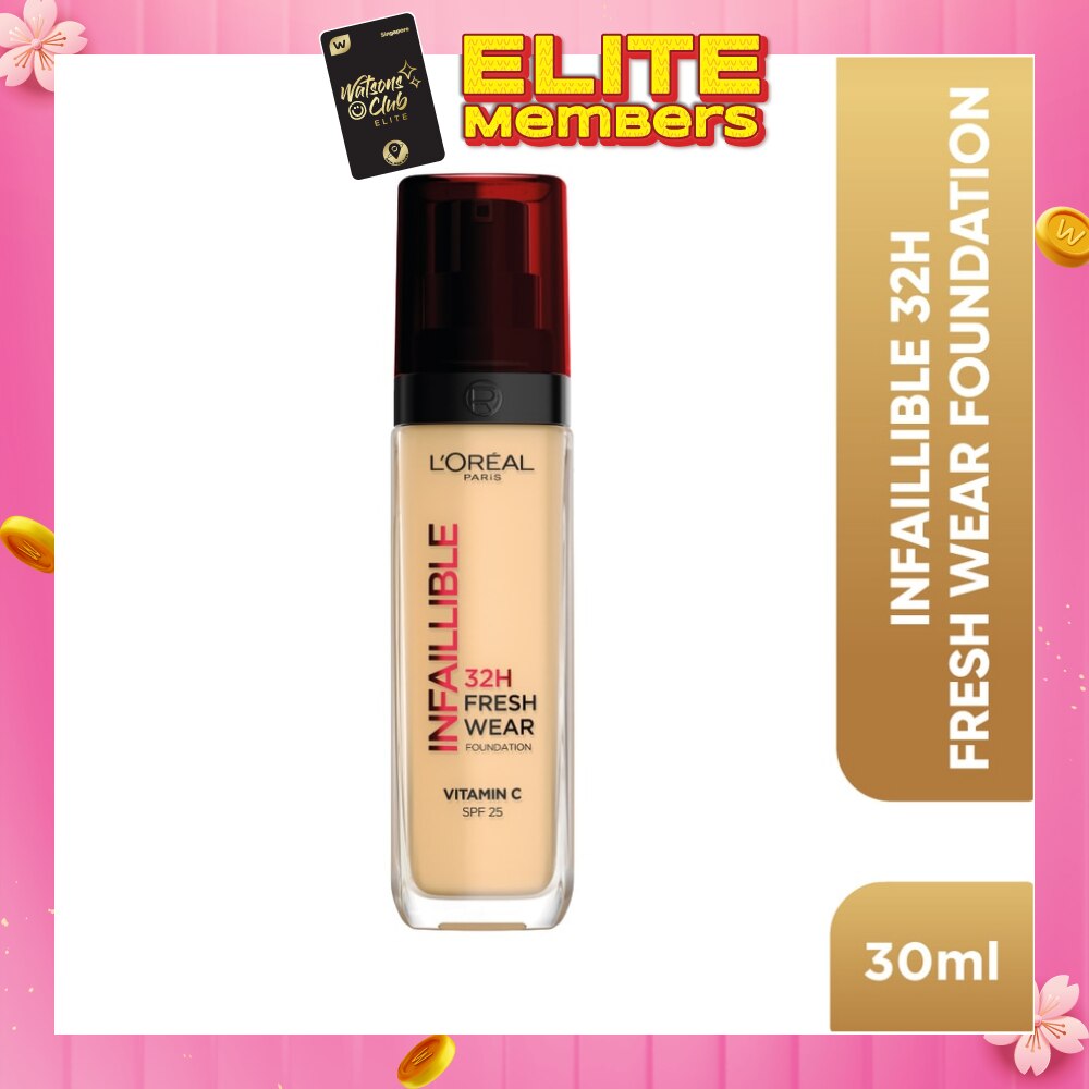 L'OREAL PARIS MAKEUP Infaillible 32H Fresh Wear Foundation Vitamin C SPF25 120 Golden Vanilla 30ml