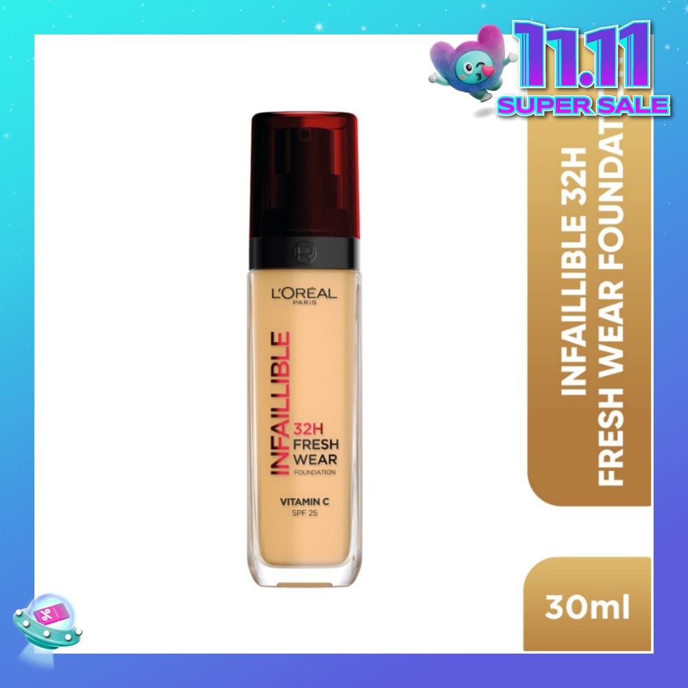 L'OREAL PARIS MAKEUP Infaillible 32H Fresh Wear Foundation Vitamin C SPF25 140 Golden Beige 30ml