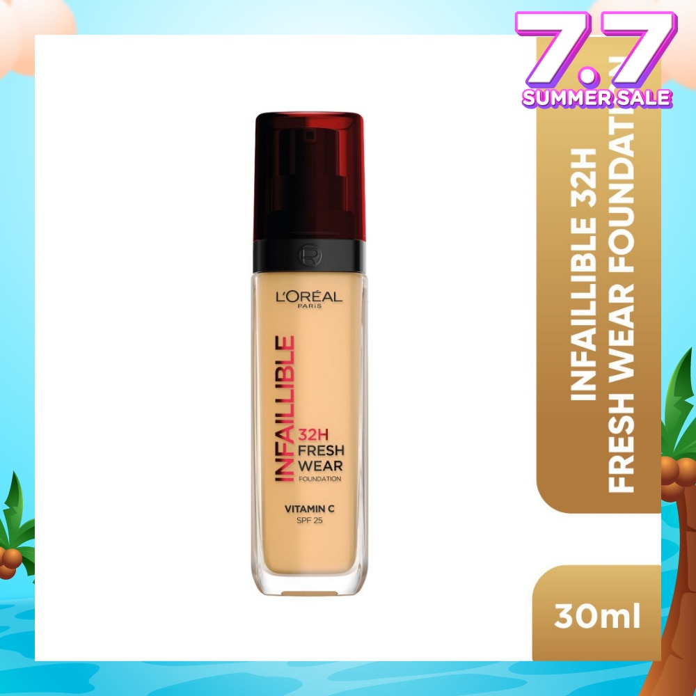 L'OREAL PARIS MAKEUP Infaillible 32H Fresh Wear Foundation Vitamin C SPF25 140 Golden Beige 30ml