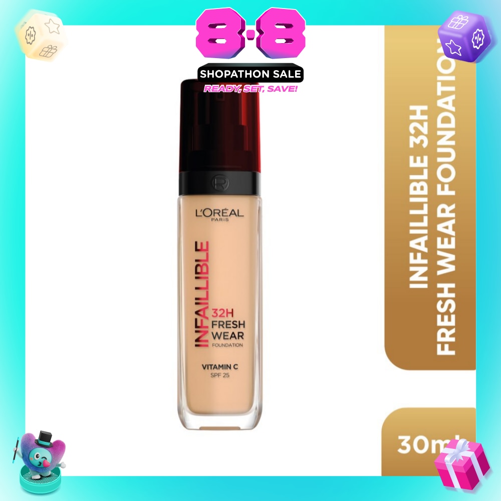 Infaillible 32H Fresh Wear Foundation Vitamin C SPF25 220 Sunpuro Sable 30ml (Expiry: Apr`2027)