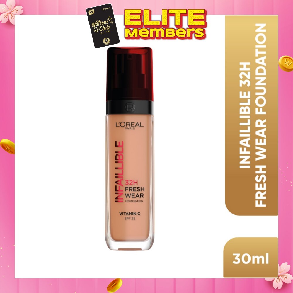 L'OREAL PARIS MAKEUP Infaillible 32H Fresh Wear Foundation Vitamin C SPF25 300 Amber 30ml
