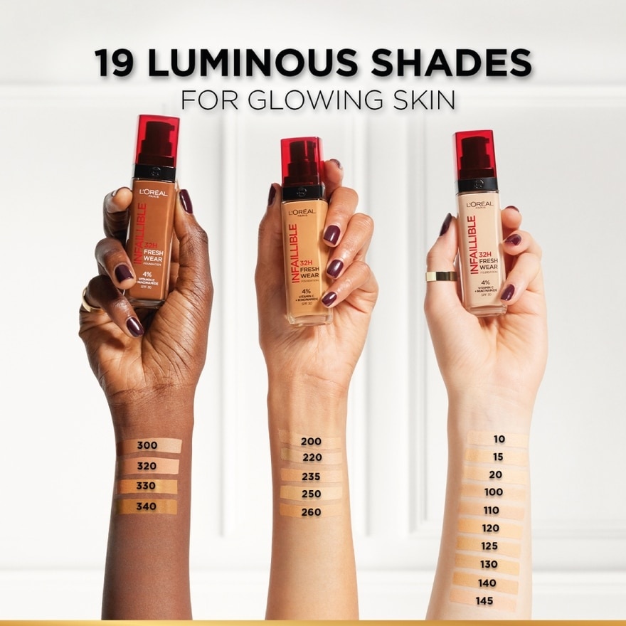 Infaillible 32H Fresh Wear Foundation Vitamin C SPF25 330 Hazelnut 30ml