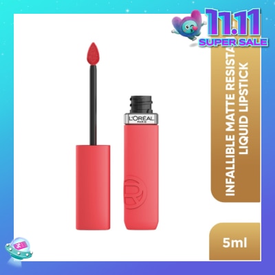 L'OREAL PARIS MAKEUP Infaillible Matte Resistance Liquid Lipstick Nude 625 Summer Flying 1s