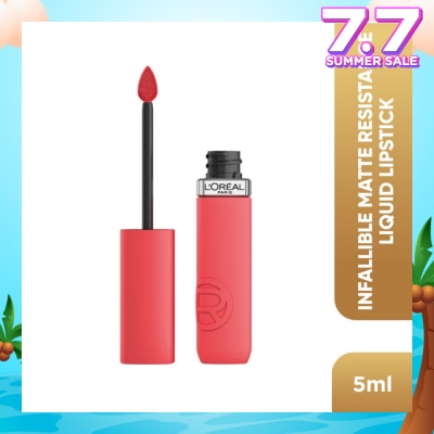 L'OREAL PARIS MAKEUP Infaillible Matte Resistance Liquid Lipstick Nude 625 Summer Flying 1s
