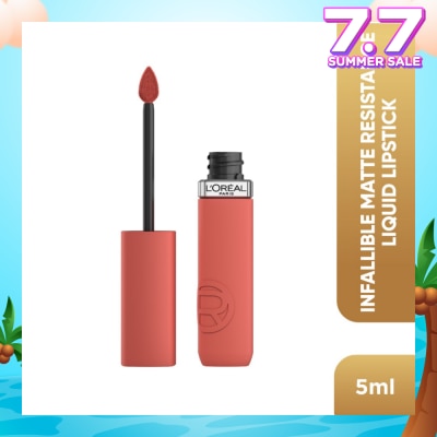 L'OREAL PARIS MAKEUP Infaillible Matte Resistance Liquid Lipstick Nude 630 Rose Heat 1s