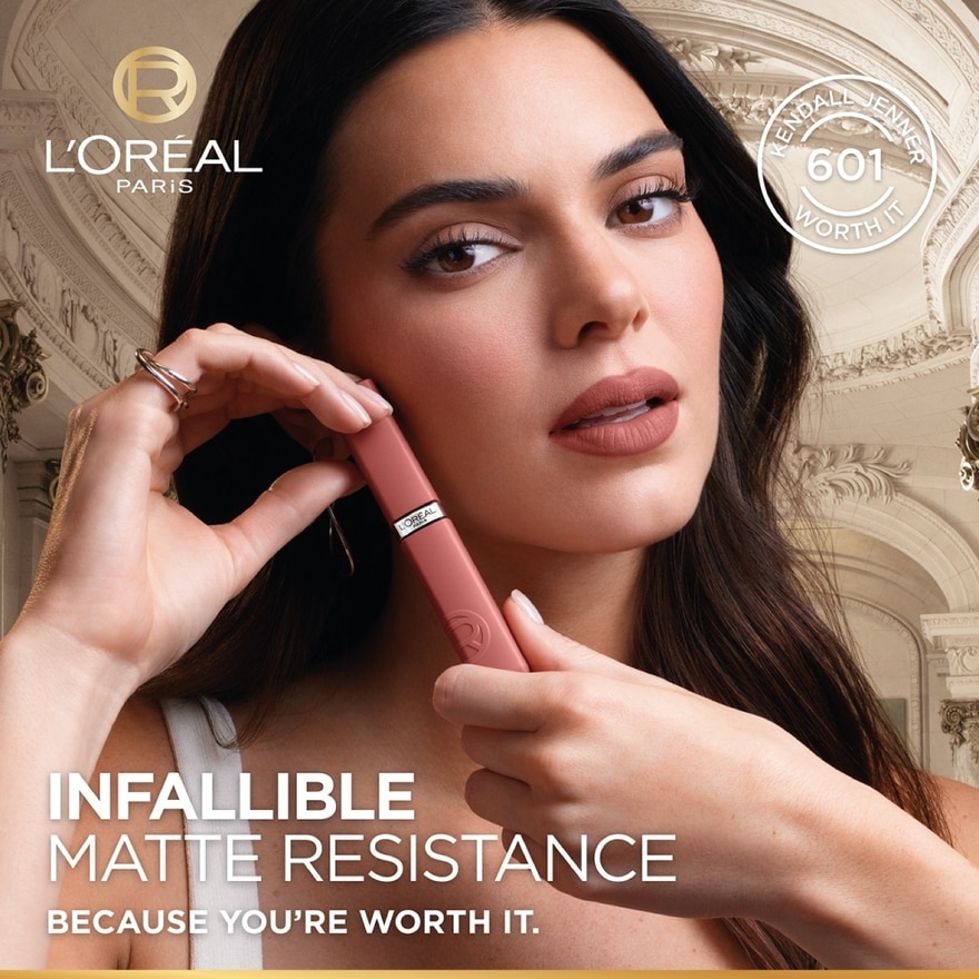 Infaillible Matte Resistance Liquid Lipstick Nude 630 Rose Heat 1s