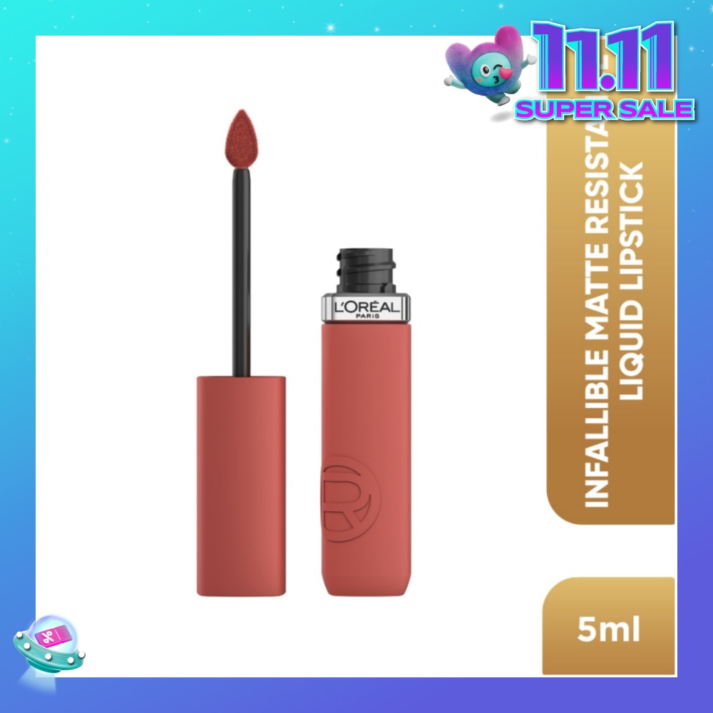 L'OREAL PARIS MAKEUP Infaillible Matte Resistance Liquid Lipstick Nude 635 Worth It Medium 1s