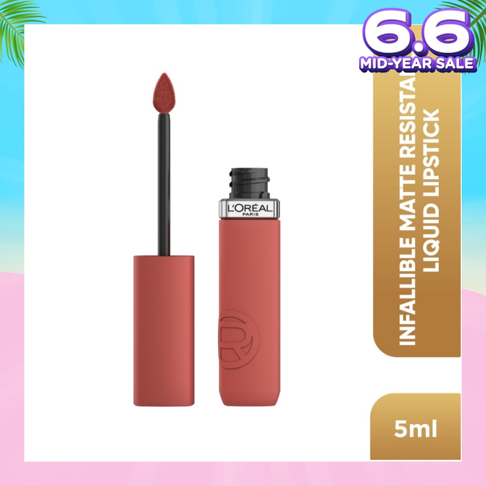 L'OREAL PARIS MAKEUP Infaillible Matte Resistance Liquid Lipstick Nude 635 Worth It Medium 1s