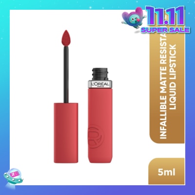 L'OREAL PARIS MAKEUP Infaillible Matte Resistance Liquid Lipstick Nude 645 Crush Alert 1s