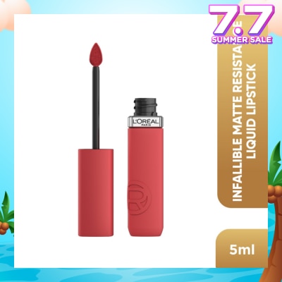 L'OREAL PARIS MAKEUP Infaillible Matte Resistance Liquid Lipstick Nude 645 Crush Alert 1s