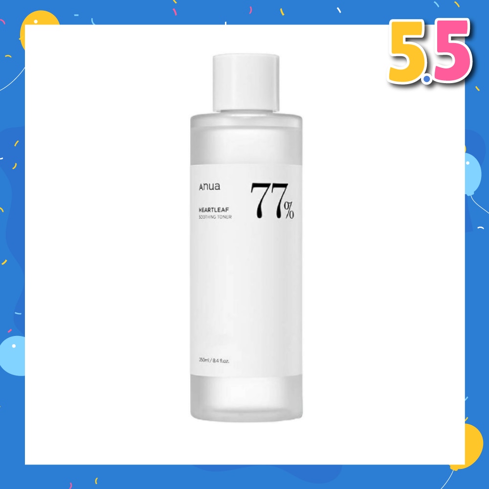 Heartleaf 77% Soothing Toner (pH5.5 + Calming Skin + Purifying) 250ml