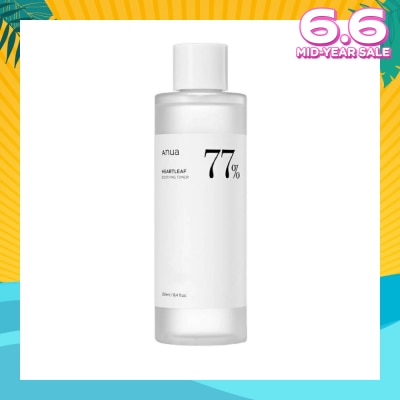 ANUA Heartleaf 77% Soothing Toner (pH5.5 + Calming Skin + Purifying) 250ml