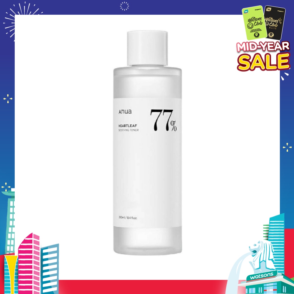 Heartleaf 77% Soothing Toner (pH5.5 + Calming Skin + Purifying) 250ml