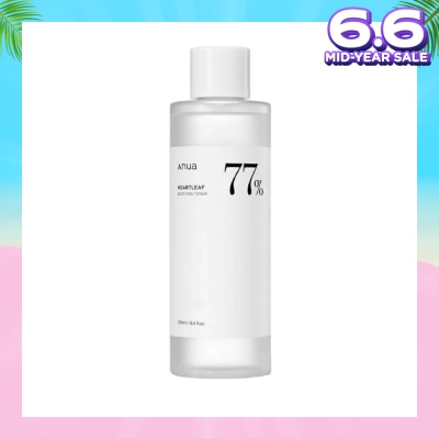ANUA Heartleaf 77% Soothing Toner (pH5.5 + Calming Skin + Purifying) 250ml