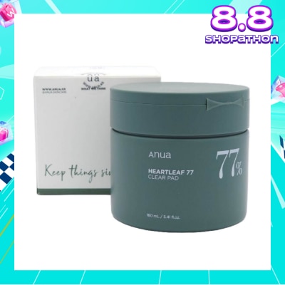 ANUA Heartleaf Clear Pad (Low pH + Dead Skin Care) 70s