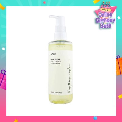 ANUA Heartleaf Pore Control Cleansing Oil (Daily Makeup + Blackheads Removal) 200ml