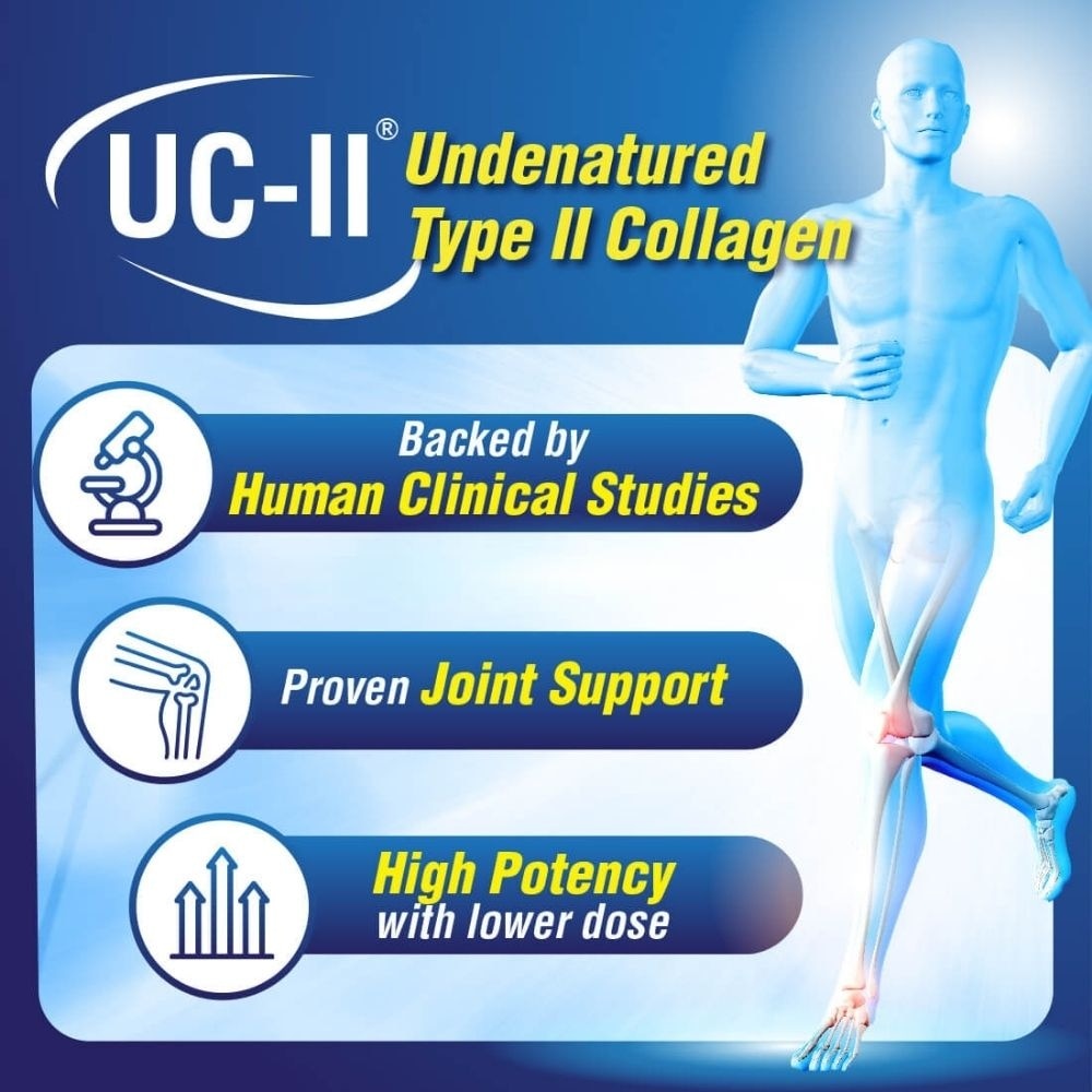 FlexC MOVE UC-II Collagen with Vitamin D3 & Elastin Supplement Capsule (Joint Mobility & Flexibility) 45s image