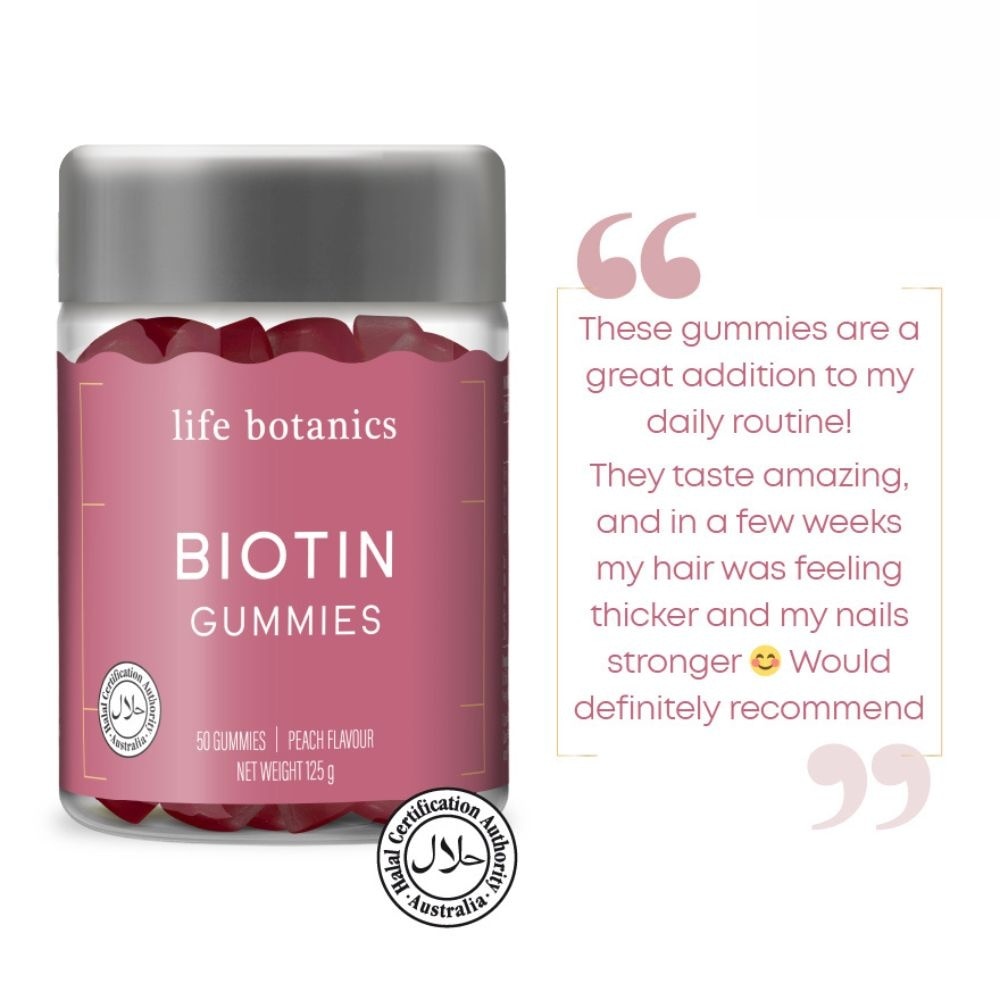 Biotin Peach Gummy (To Boost Hair Health) 50s