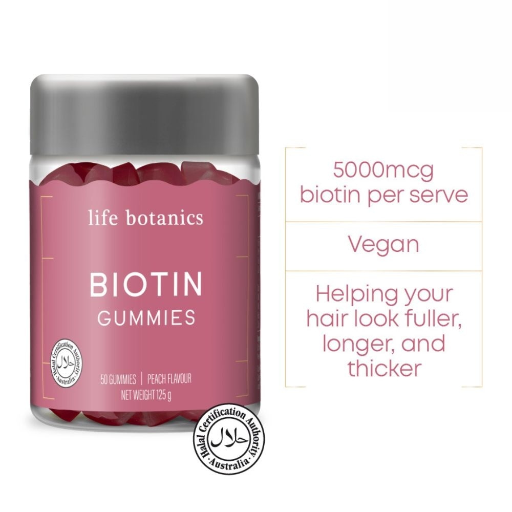 Biotin Peach Gummy (To Boost Hair Health) 50s