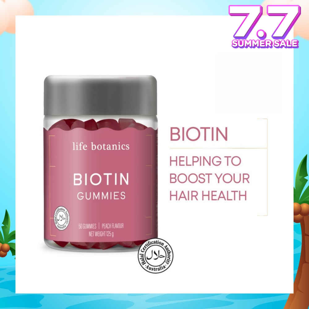 Biotin Peach Gummy (To Boost Hair Health) 50s
