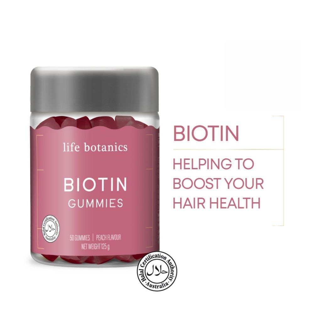 Biotin Peach Gummy (To Boost Hair Health) 50s