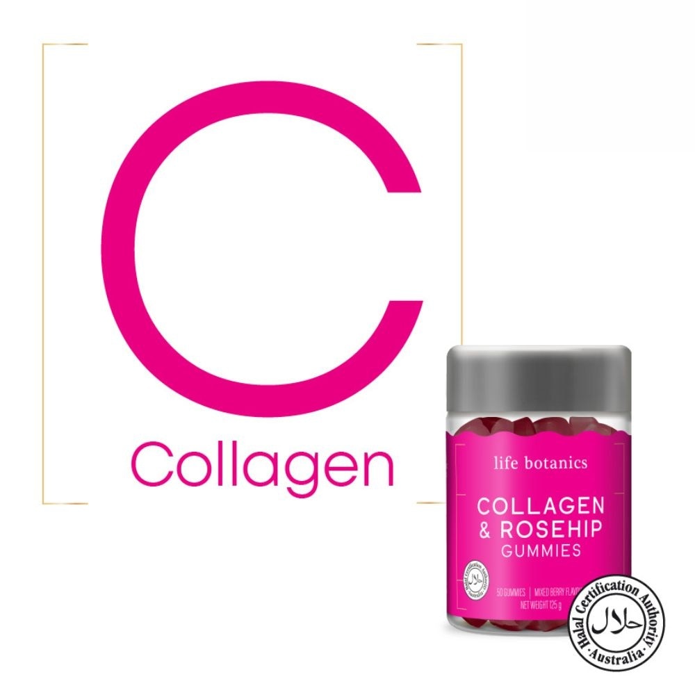 Collagen & Rosehip Mixed Berry Gummy (For Give Skin A Healthy Glow From Inside Out) 50s