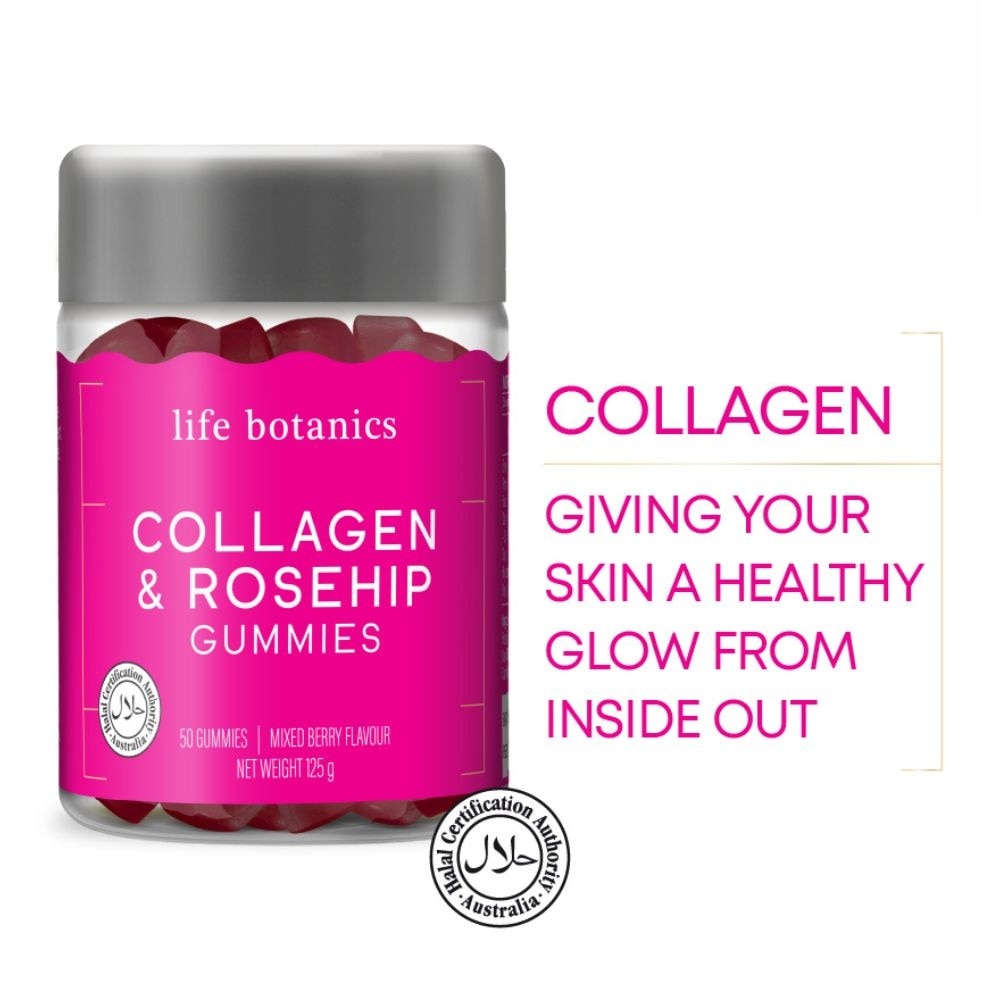 Collagen & Rosehip Mixed Berry Gummy (For Give Skin A Healthy Glow From Inside Out) 50s