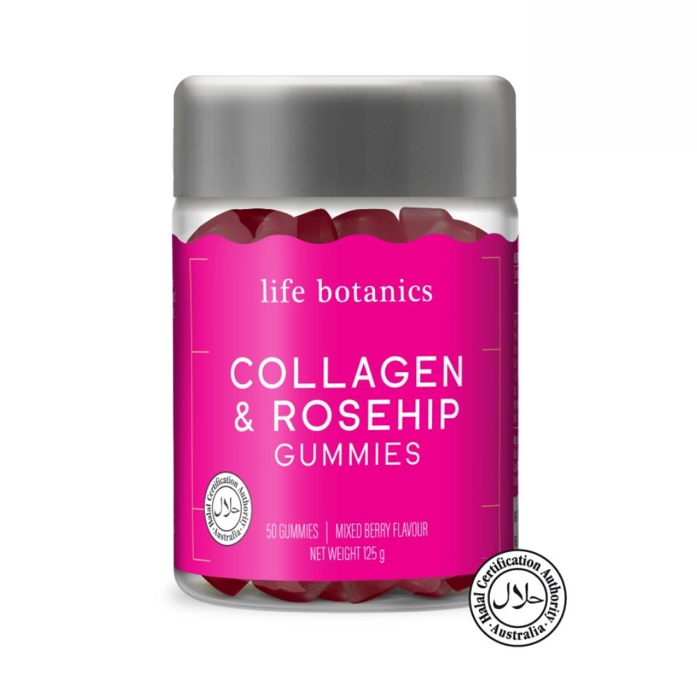 Collagen & Rosehip Mixed Berry Gummy (For Give Skin A Healthy Glow From Inside Out) 50s