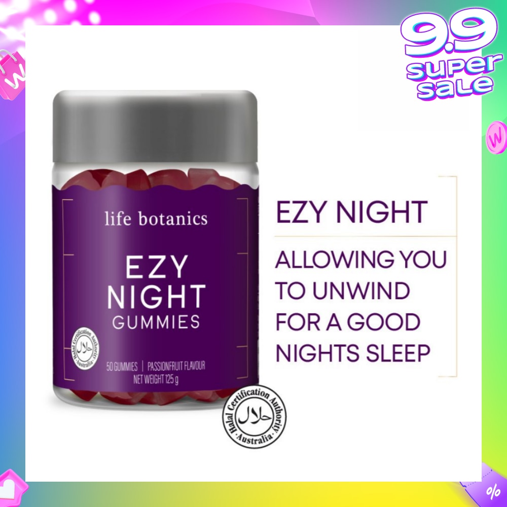 Ezy Night Passionfruit Gummy (To Help Easily Relax & Unwind For A Good Nights Sleep) 50s