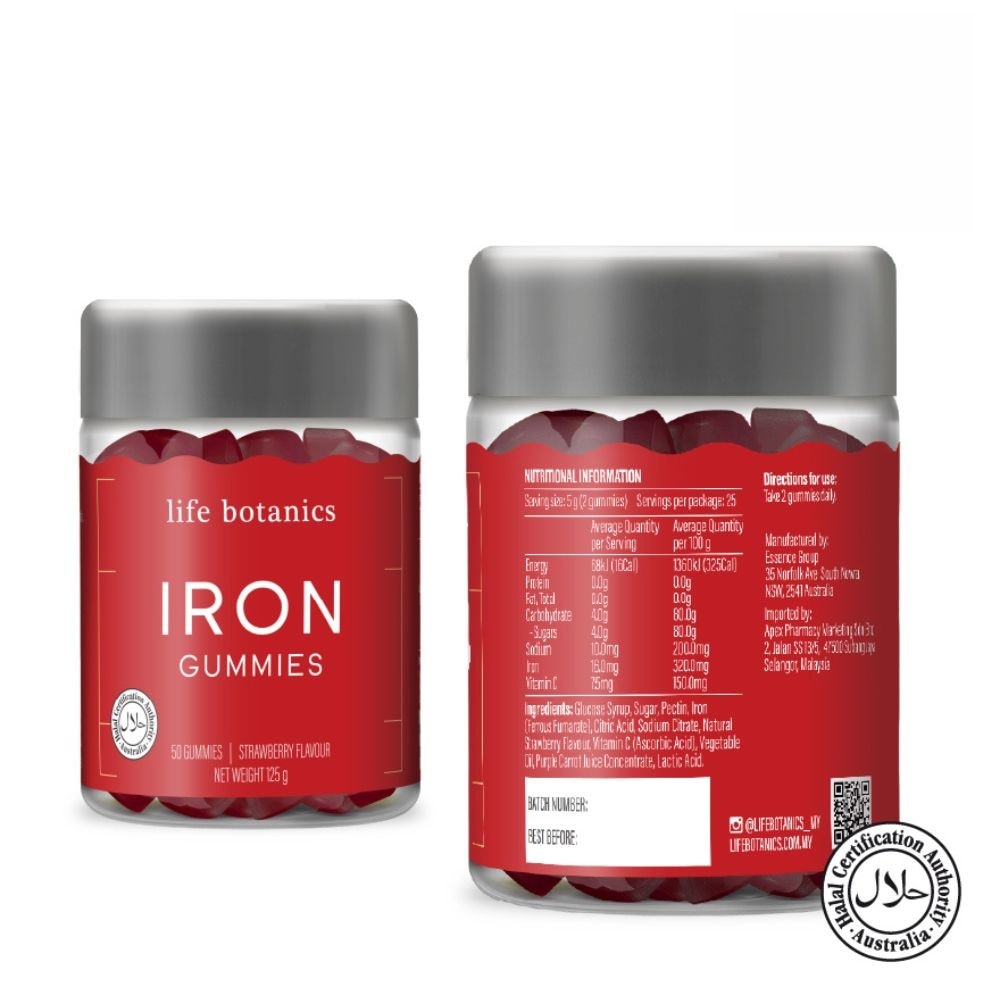 Iron Strawberry Gummy (To Replenishing Iron Levels) 50s