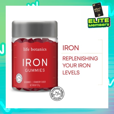 LIFE BOTANICS Iron Strawberry Gummy (To Replenishing Iron Levels) 50s