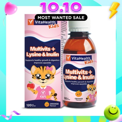 VITAHEALTH Kids Multivits + Lysine 7 Inulin 120ml Syrup image