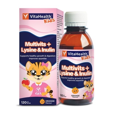 VITAHEALTH Kids Multivits + Lysine 7 Inulin 120ml Syrup