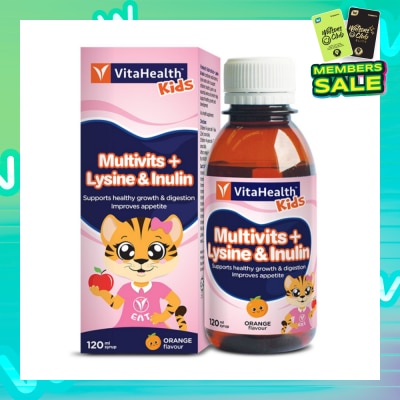 VITAHEALTH Kids Multivits + Lysine 7 Inulin 120ml Syrup