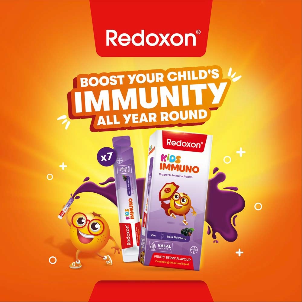 Kids Immuno Zinc & Black Elderberry Fruity Berry Flavour Sachet (To Supports Immune Health) 7s