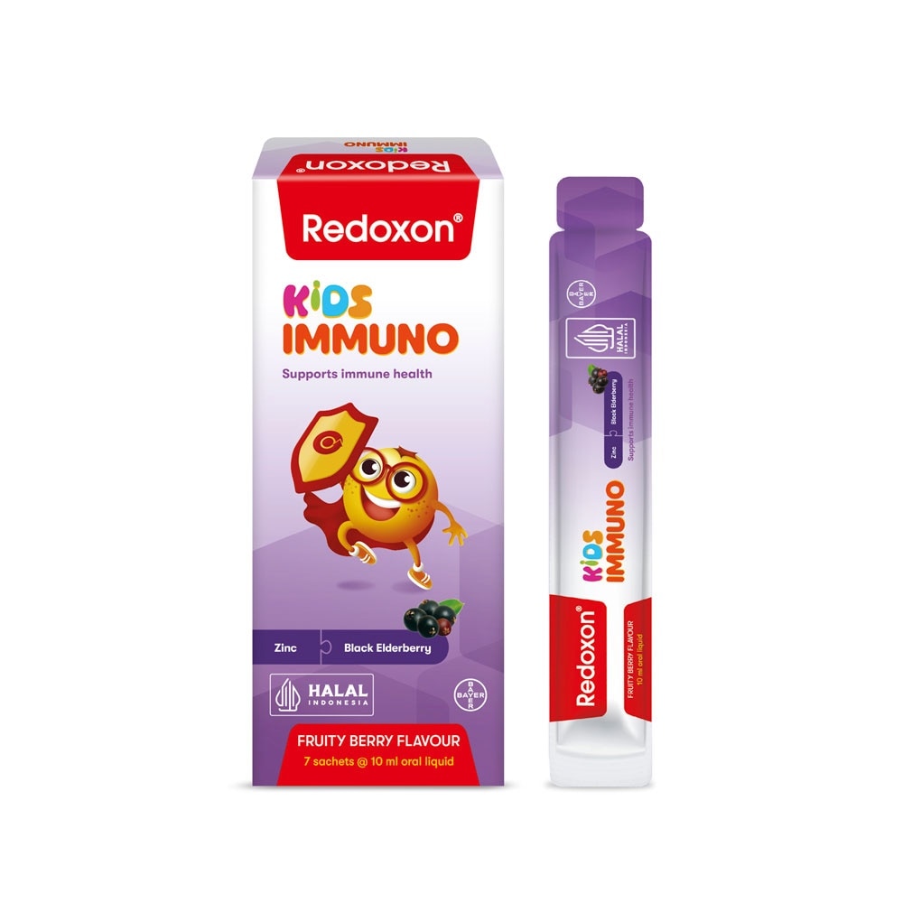 Kids Immuno Zinc & Black Elderberry Fruity Berry Flavour Sachet (To Supports Immune Health) 7s