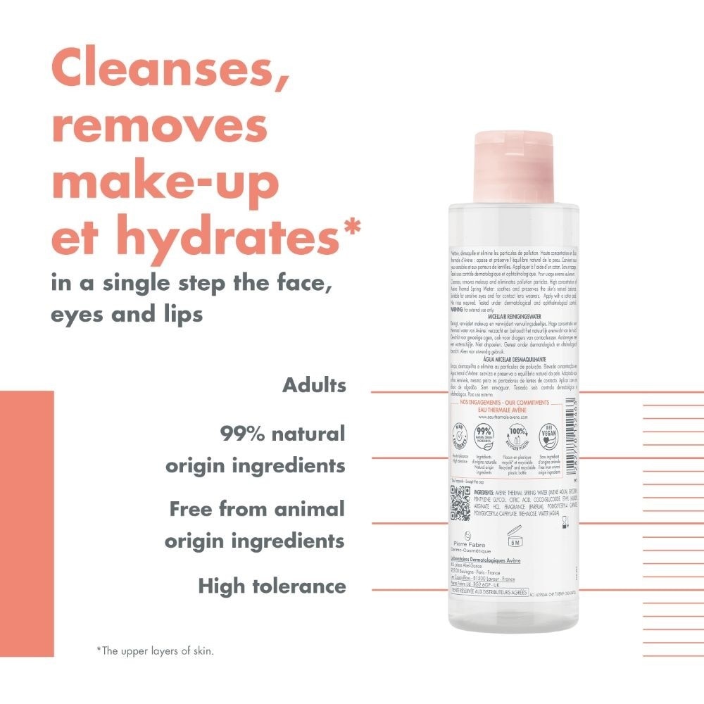 Cleanses-Hydrates Makeup Removing Micellar Water (For Sensitive Face & Eyes) 400ml