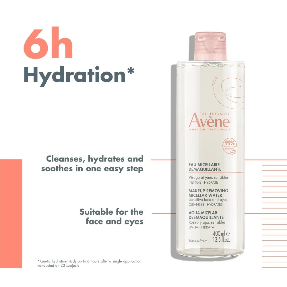 Cleanses-Hydrates Makeup Removing Micellar Water (For Sensitive Face & Eyes) 400ml